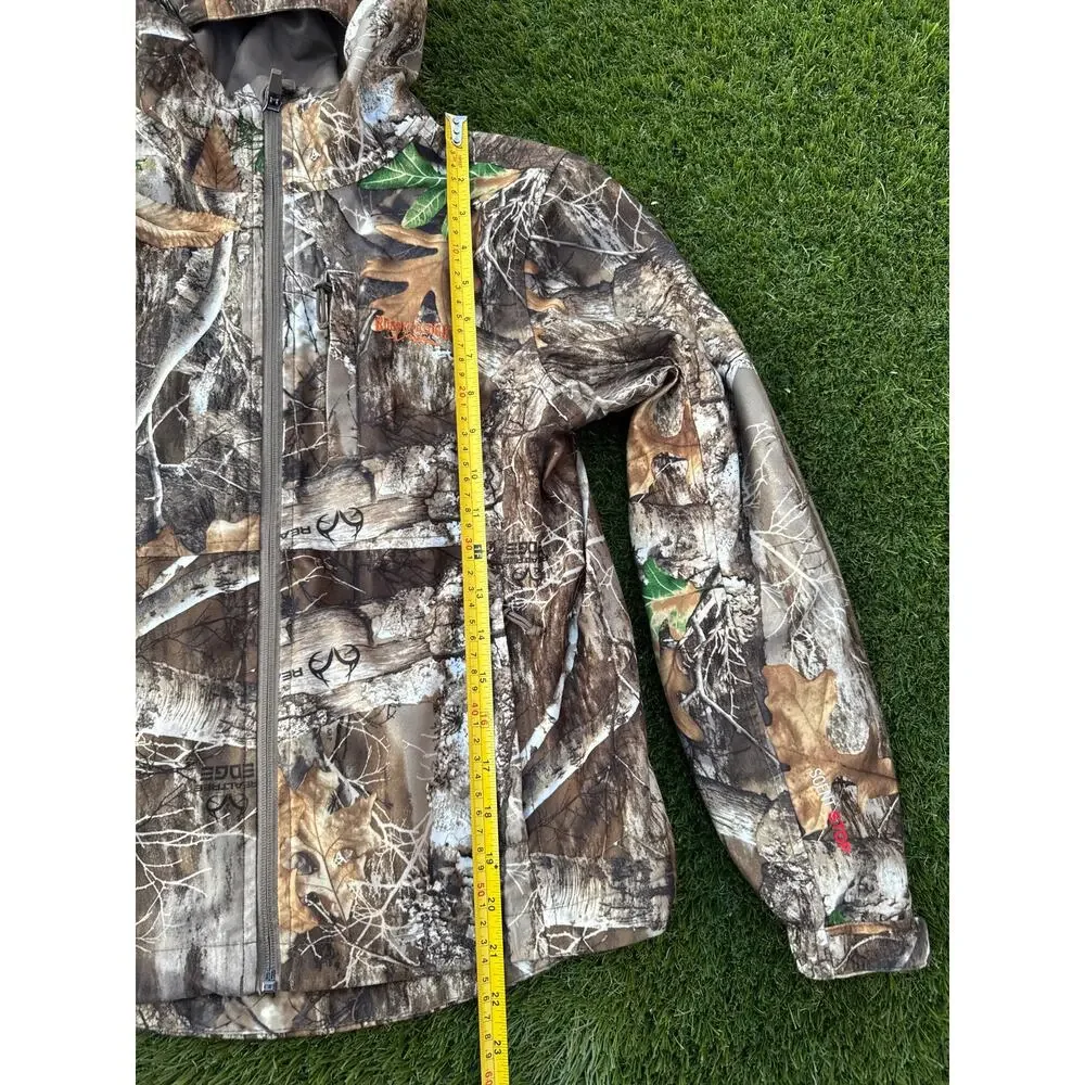 NEW Rustic Ridge Camo Hunting Jacket Youth M Hooded Waterproof Coat